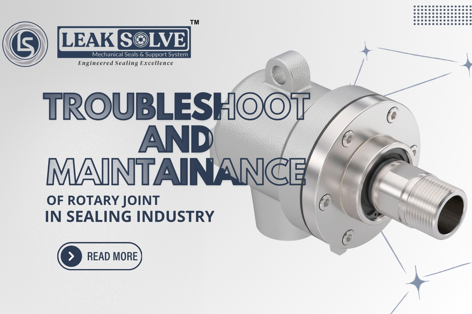 Troubleshooting and maintenance of rotary joints